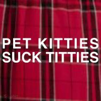 Pet Kitties Suck Titties Joke Women's Flannel Plaid Pajama Pants thumb 2