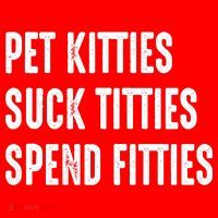 Pet Kitties Suck Titties Spend Fitties Santa Hat thumb 1