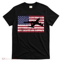 Patriotic Kc135 Stratotanker Jet American Flag T-Shirt thumb 0