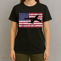 Patriotic Kc135 Stratotanker Jet American Flag T-Shirt thumb 4