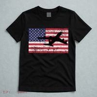 Patriotic Kc135 Stratotanker Jet American Flag T-Shirt thumb 5