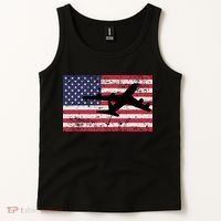 Patriotic Kc135 Stratotanker Jet American Flag Tank Top thumb 2