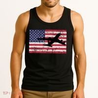 Patriotic Kc135 Stratotanker Jet American Flag Tank Top thumb 3