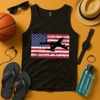 Patriotic Kc135 Stratotanker Jet American Flag Tank Top thumb 4