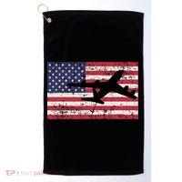 Patriotic Kc135 Stratotanker Jet American Flag Golf Towel thumb 0