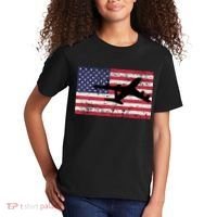 Patriotic Kc135 Stratotanker Jet American Flag Kids T-Shirt thumb 2