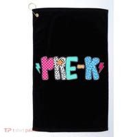 Pre K Teacher Student First Day Of School Back To School Golf Towel thumb 0