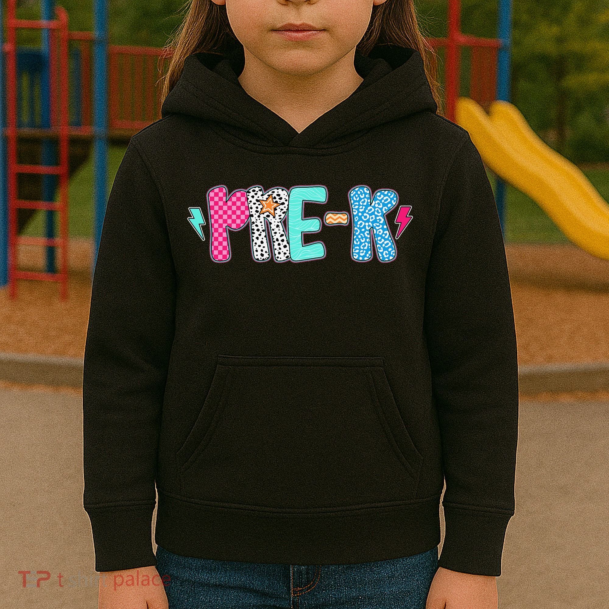 Pre K Teacher Student First Day Of School Back To School Kids Hoodie