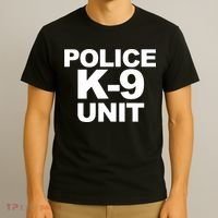 Police K9 Unit Front & Back Print Law Enforcement Police K9 T-Shirt thumb 3