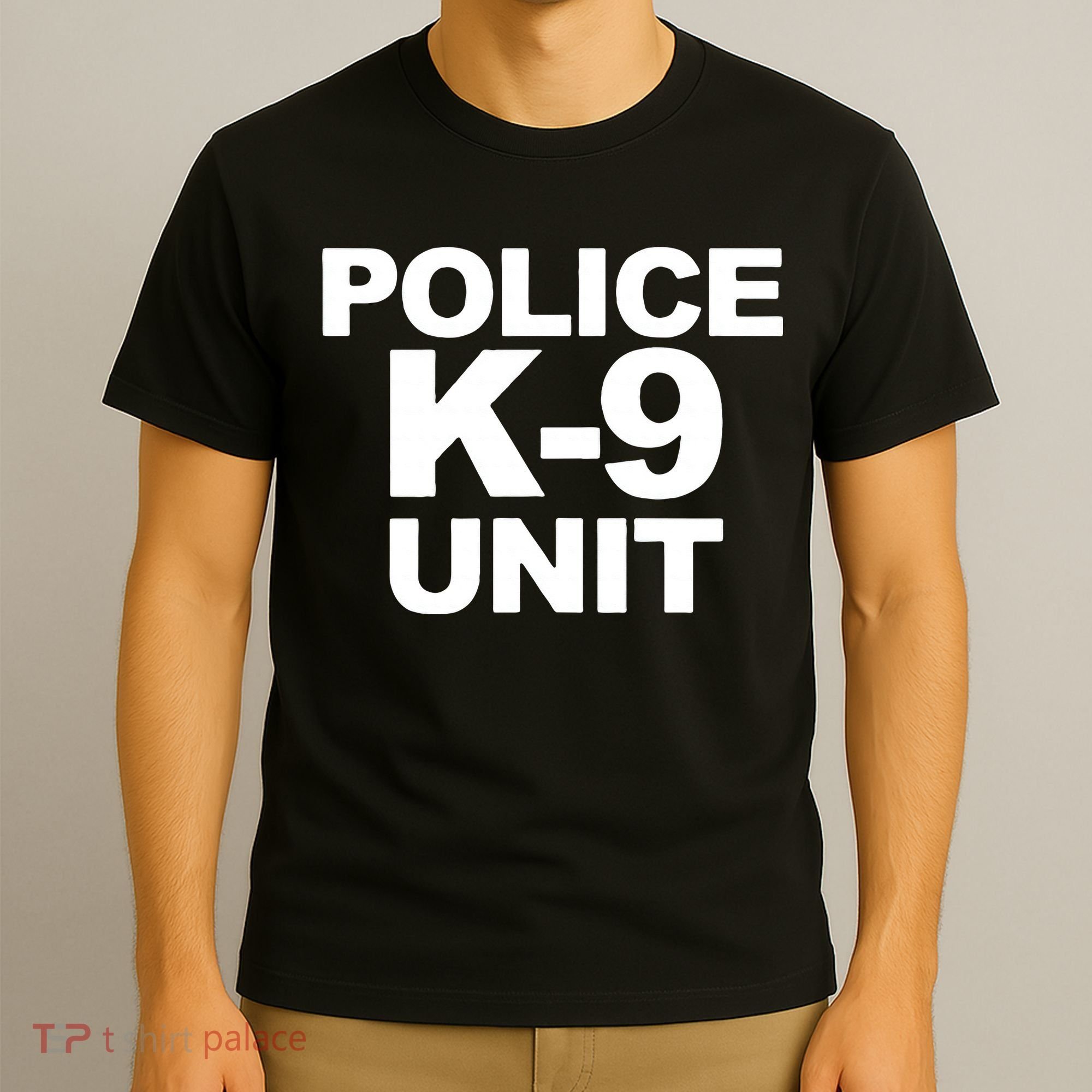Police K9 Unit Front & Back Print Law Enforcement Police K9 T-Shirt