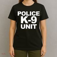 Police K9 Unit Front & Back Print Law Enforcement Police K9 T-Shirt thumb 4