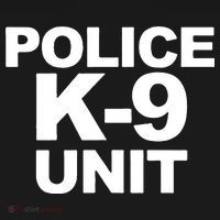 Police K9 Unit Front & Back Print Law Enforcement Police K9 Button thumb 1
