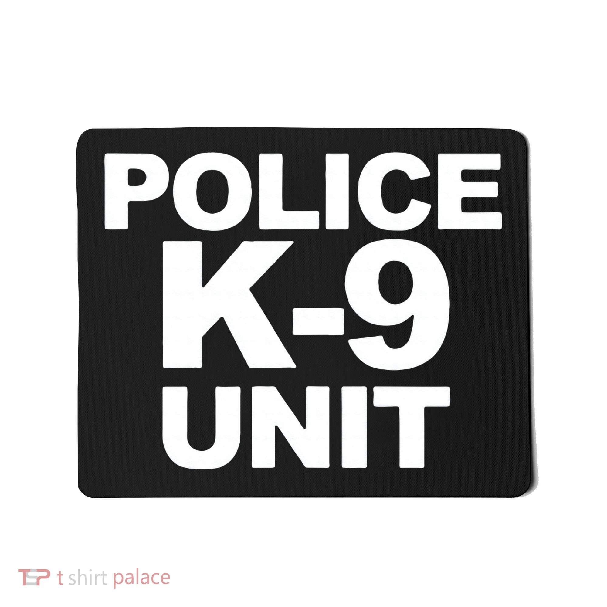 Police K9 Unit Front & Back Print Law Enforcement Police K9 Mousepad