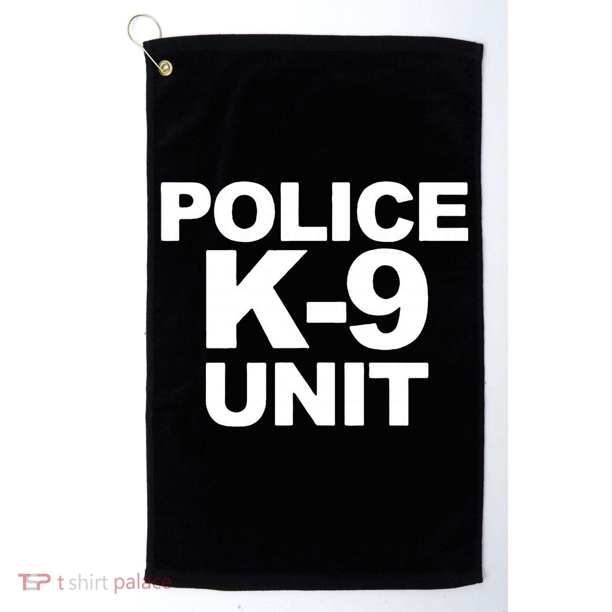 Police K9 Unit Front & Back Print Law Enforcement Police K9 Golf Towel
