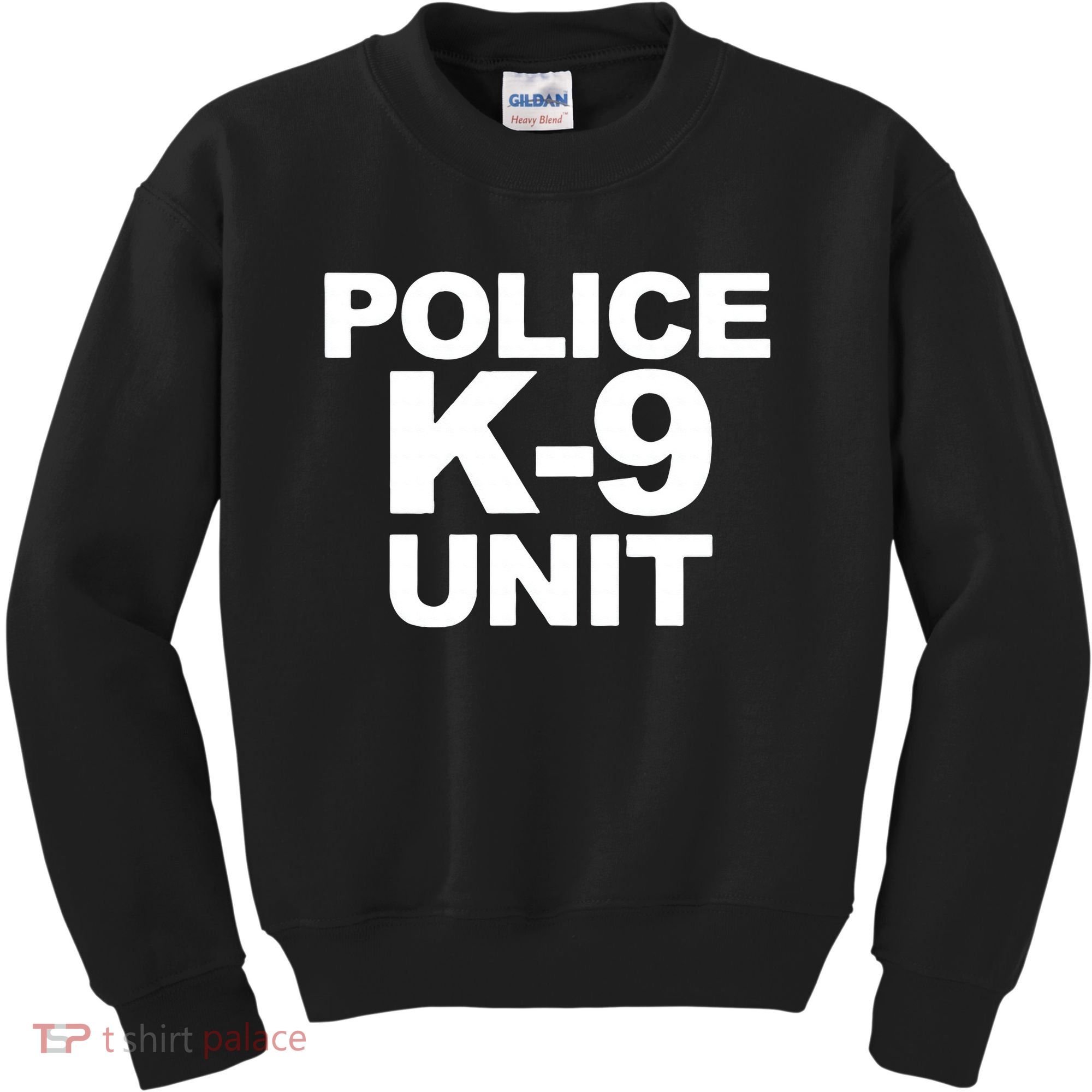 Police K9 Unit Front & Back Print Law Enforcement Police K9 Kids Sweatshirt