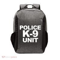 Police K9 Unit Front & Back Print Law Enforcement Police K9 Vector Backpack thumb 0