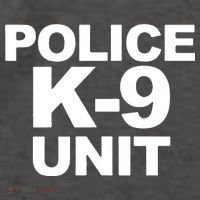 Police K9 Unit Front & Back Print Law Enforcement Police K9 Vector Backpack thumb 2