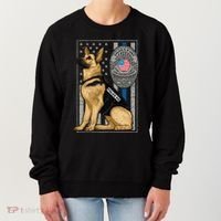 Police K9 Unit German Shepherd Dog Thin Blue Line Women's Sweatshirt thumb 0