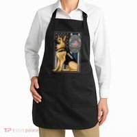 Police K9 Unit German Shepherd Dog Thin Blue Line Apron thumb 2