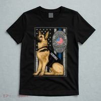 Police K9 Unit German Shepherd Dog Thin Blue Line T-Shirt thumb 5