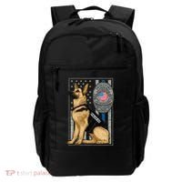 Police K9 Unit German Shepherd Dog Thin Blue Line Backpack thumb 0