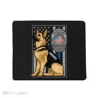 Police K9 Unit German Shepherd Dog Thin Blue Line Mousepad thumb 0