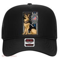Police K9 Unit German Shepherd Dog Thin Blue Line Hat thumb 0