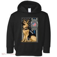 Police K9 Unit German Shepherd Dog Thin Blue Line Toddler Hoodie thumb 0