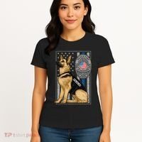 Police K9 Unit German Shepherd Dog Thin Blue Line Women's T-Shirt thumb 4