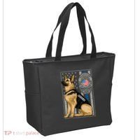 Police K9 Unit German Shepherd Dog Thin Blue Line Tote Bag thumb 2