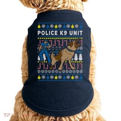 Police K9 Unit Gift For Christmas Doggie Tank