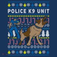 Police K9 Unit Gift For Christmas Long Sleeve Shirt thumb 2