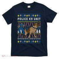 Police K9 Unit Gift For Christmas T-Shirt thumb 0