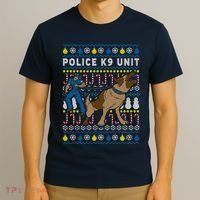Police K9 Unit Gift For Christmas T-Shirt thumb 3