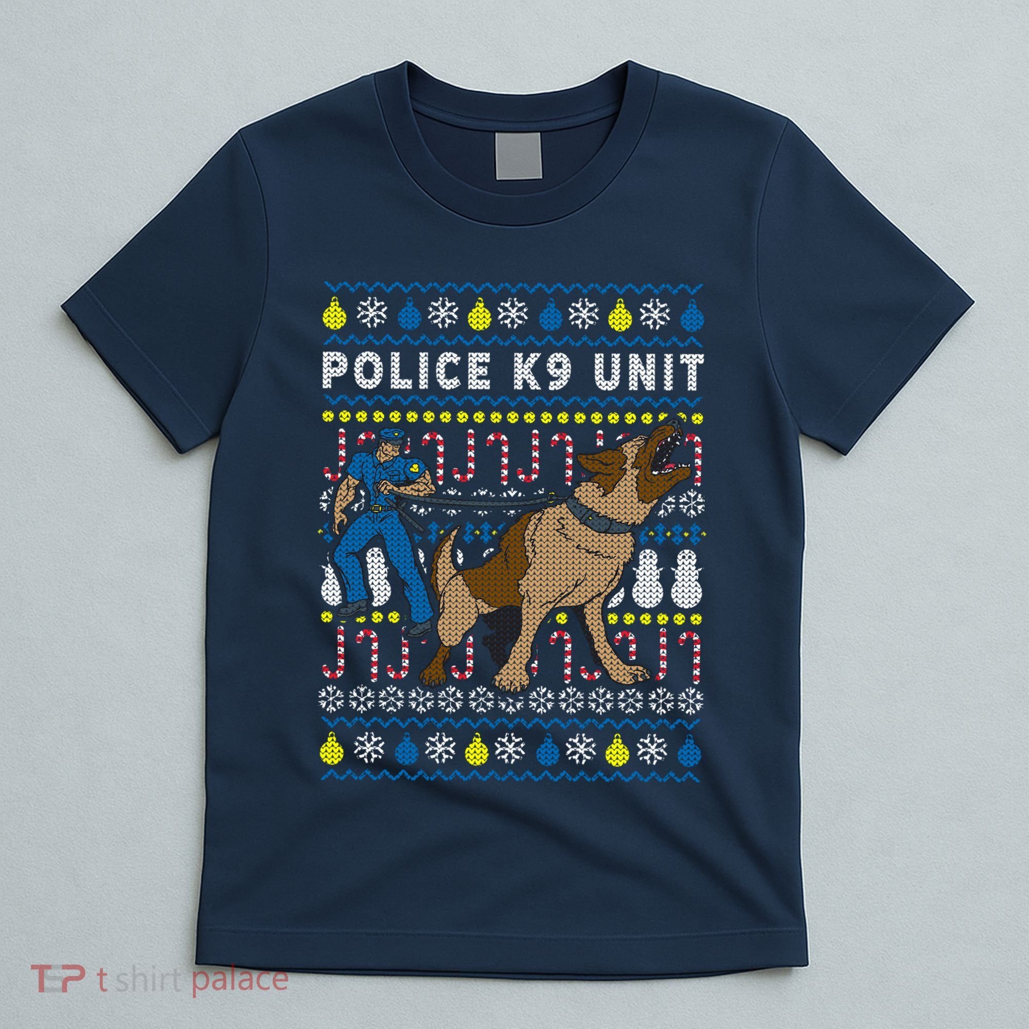 Police K9 Unit Gift For Christmas T-Shirt
