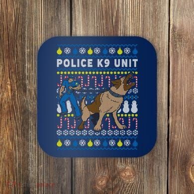Police K9 Unit Gift For Christmas Coaster