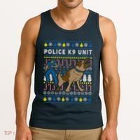 Police K9 Unit Gift For Christmas Tank Top thumb 3