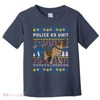 Police K9 Unit Gift For Christmas Toddler T-Shirt thumb 0