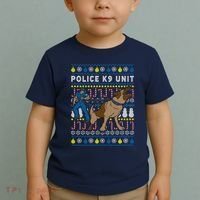Police K9 Unit Gift For Christmas Toddler T-Shirt thumb 2