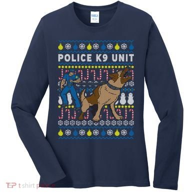 Police K9 Unit Gift For Christmas Women's Long Sleeve Shirt