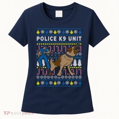 Police K9 Unit Gift For Christmas Women's T-Shirt