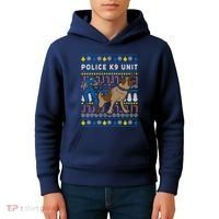 Police K9 Unit Gift For Christmas Kids Hoodie thumb 4