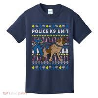 Police K9 Unit Gift For Christmas Kids T-Shirt thumb 0