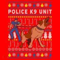 Police K9 Unit Gift For Christmas Santa Hat thumb 1