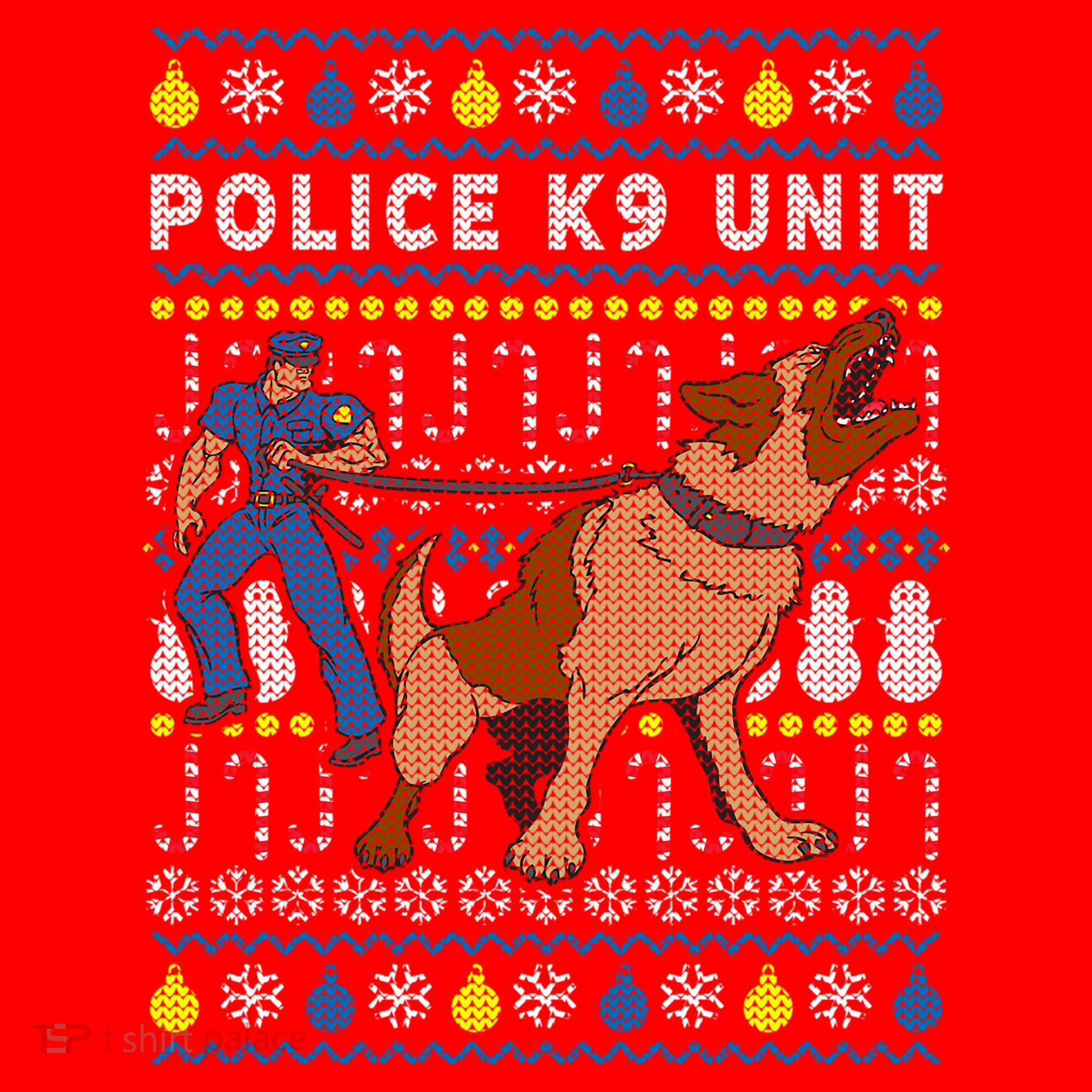 Police K9 Unit Gift For Christmas Santa Hat
