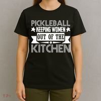Pickleball Keeping Women Out Of The Kitchen T-Shirt thumb 4