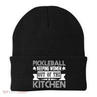 Pickleball Keeping Women Out Of The Kitchen Beanie thumb 0