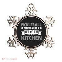 Pickleball Keeping Women Out Of The Kitchen Ornament thumb 0