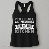 Pickleball Keeping Women Out Of The Kitchen Women's Tank Top thumb 3