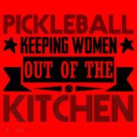 Pickleball Keeping Women Out Of The Kitchen Santa Hat thumb 1
